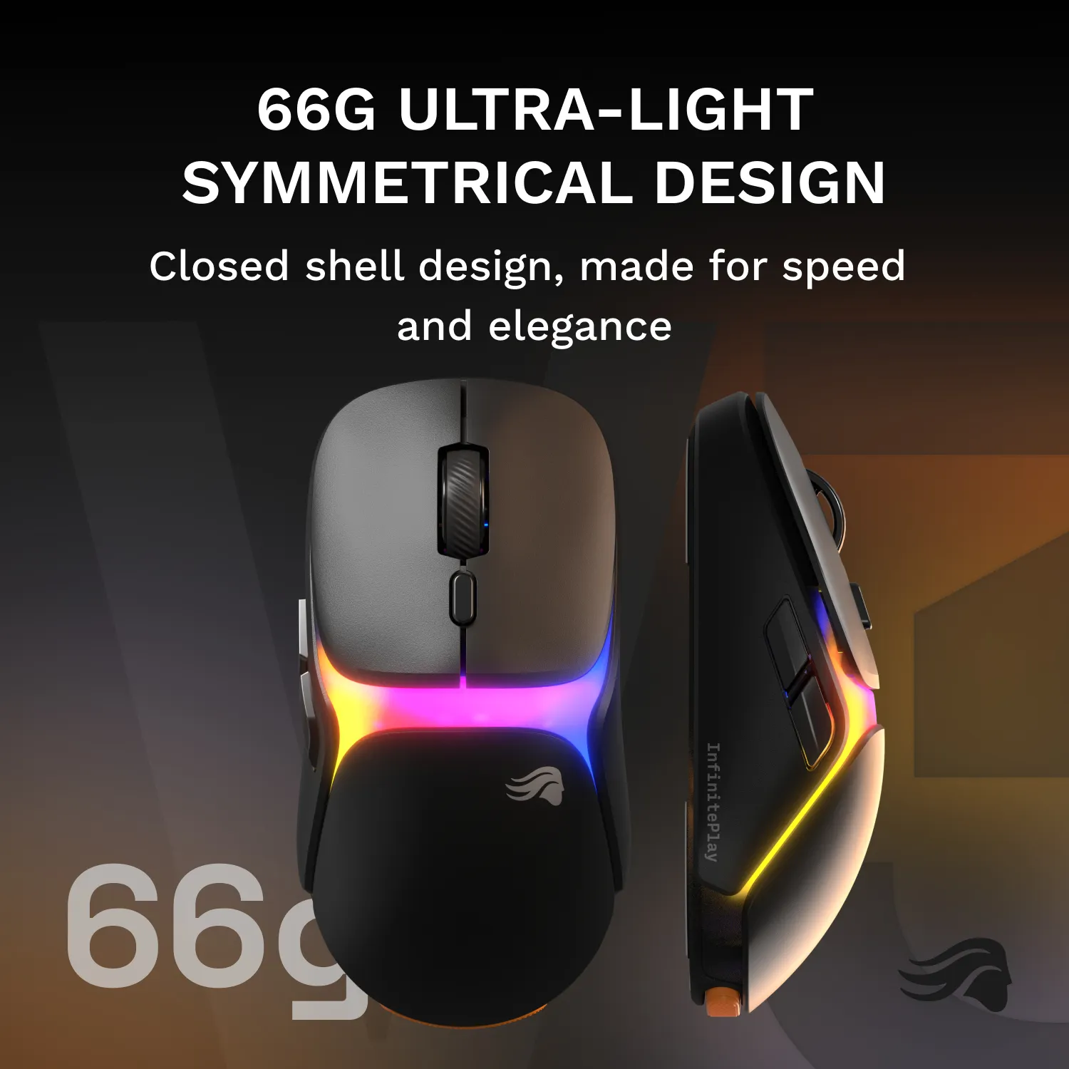 GLORIOUS Model O3 Wireless Gaming Mouse, Black