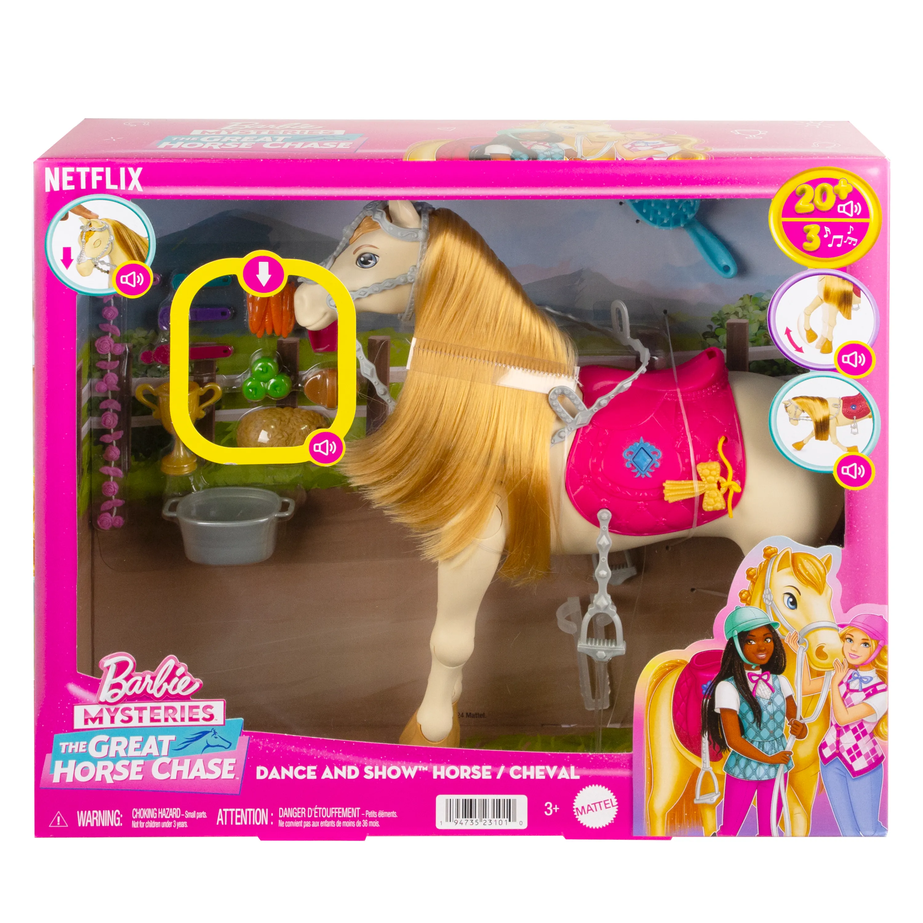 Mattel Barbie Mysteries: The Great Horse Chase - Dance and Show Horse, Play Figure