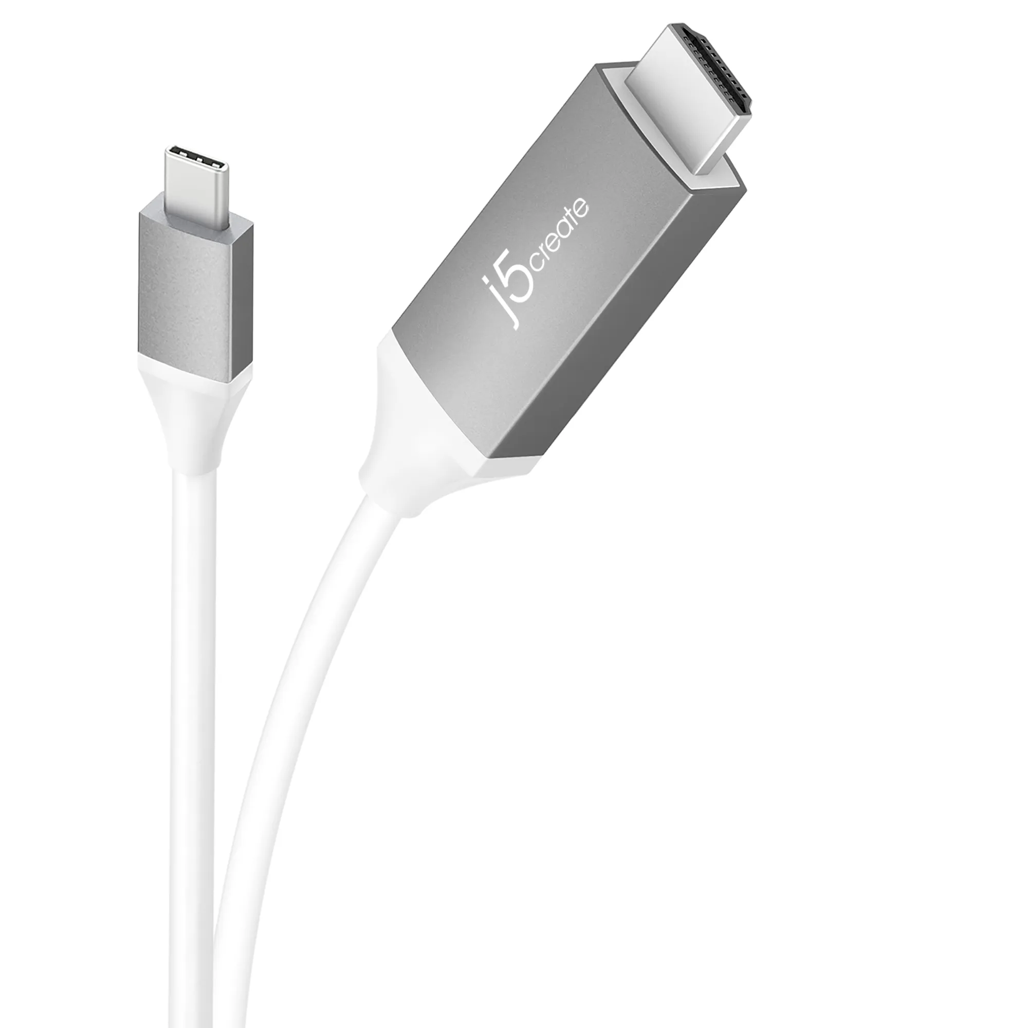 J5 Create USB-C - 4K HDMI - cable, White, 1.5m
