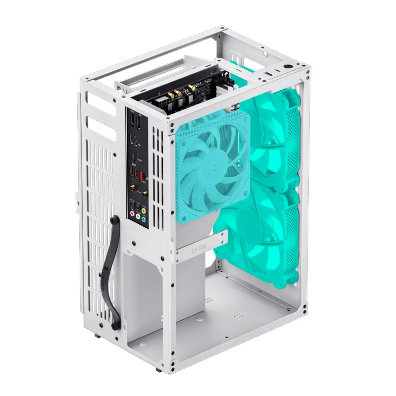 Jonsbo VR3 -mini-ITX -kotelo, valkoinen, PCIe 4.0