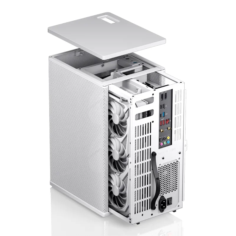 Jonsbo VR3 -mini-ITX -kotelo, valkoinen, PCIe 4.0