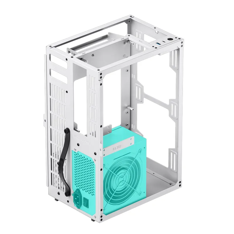 Jonsbo VR3 -mini-ITX -kotelo, valkoinen, PCIe 4.0