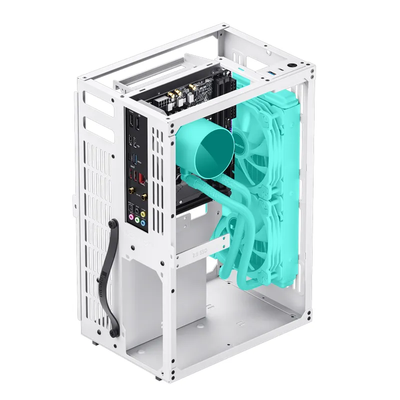 Jonsbo VR3 -mini-ITX -kotelo, valkoinen, PCIe 4.0