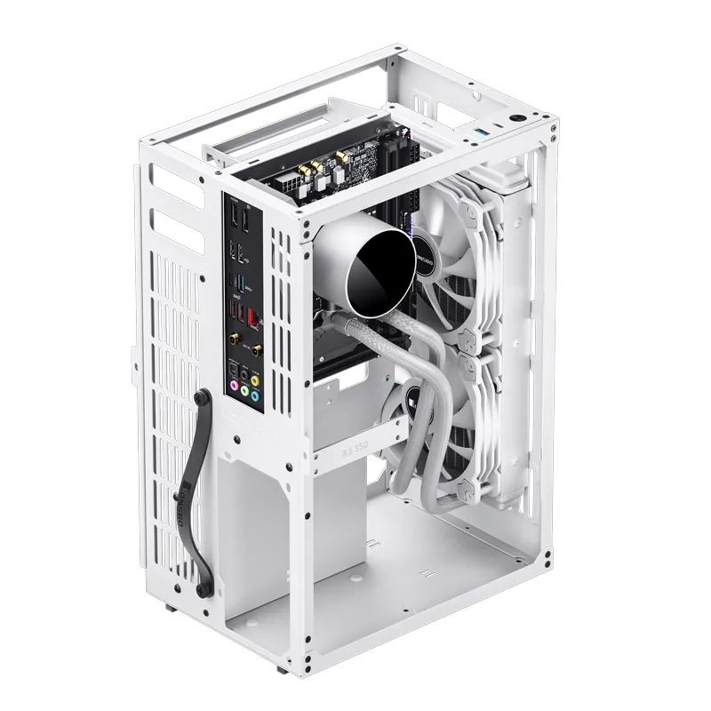 Jonsbo VR3 -mini-ITX -kotelo, valkoinen, PCIe 4.0