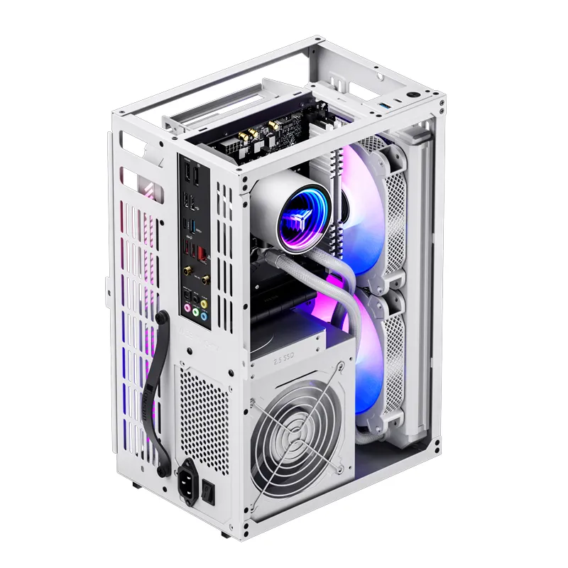 Jonsbo VR3 -mini-ITX -kotelo, valkoinen, PCIe 4.0