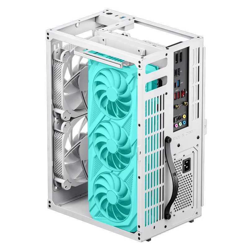 Jonsbo VR3 -mini-ITX -kotelo, valkoinen, PCIe 4.0