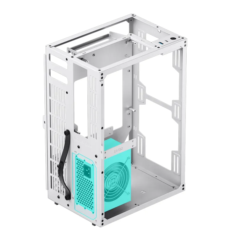 Jonsbo VR3 -mini-ITX -kotelo, valkoinen, PCIe 4.0