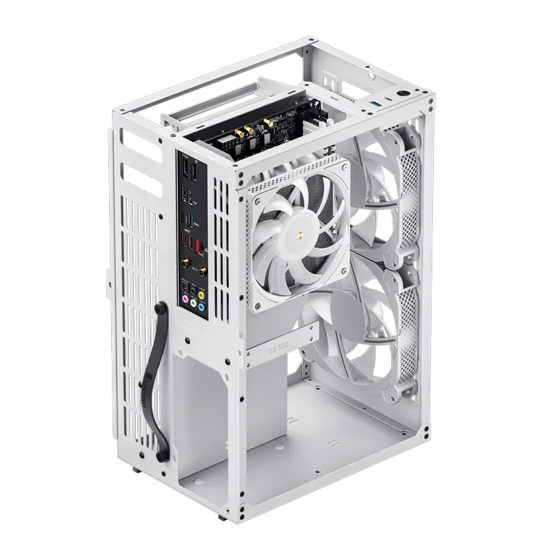Jonsbo VR3 -mini-ITX -kotelo, valkoinen, PCIe 4.0