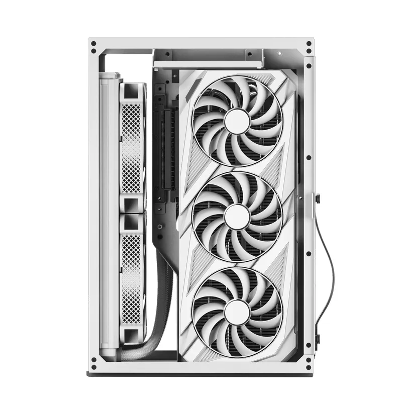 Jonsbo VR3 -mini-ITX -kotelo, valkoinen, PCIe 4.0