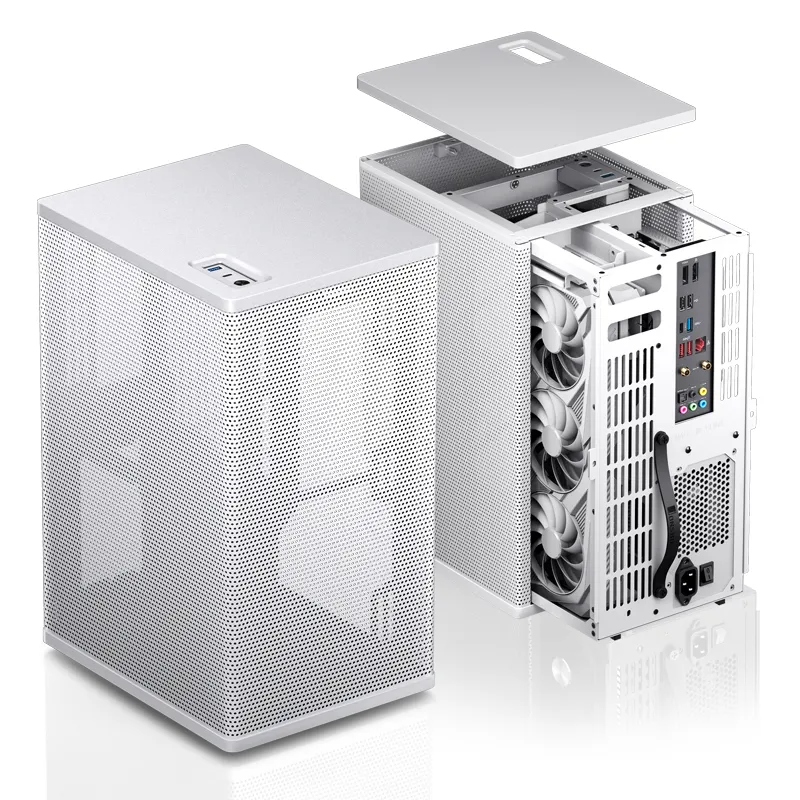 Jonsbo VR3 -mini-ITX -kotelo, valkoinen, PCIe 4.0