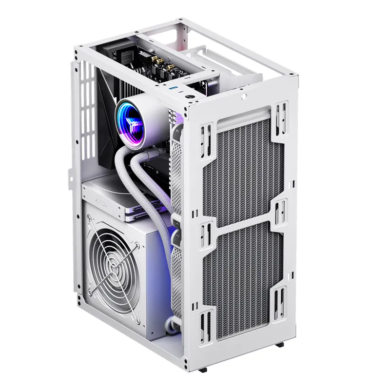 Jonsbo VR3 -mini-ITX -kotelo, valkoinen, PCIe 4.0