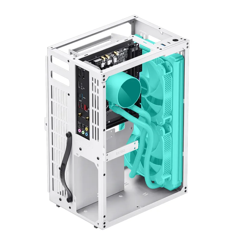 Jonsbo VR3 -mini-ITX -kotelo, valkoinen, PCIe 4.0