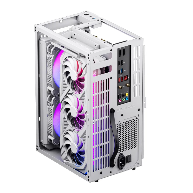 Jonsbo VR3 -mini-ITX -kotelo, valkoinen, PCIe 4.0