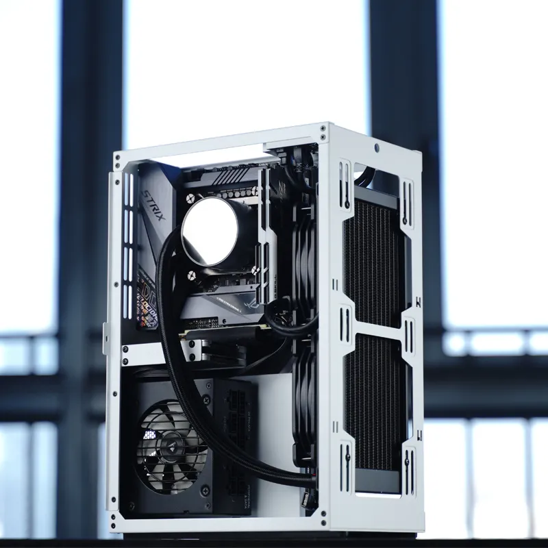 Jonsbo VR3 -mini-ITX -kotelo, valkoinen, PCIe 4.0