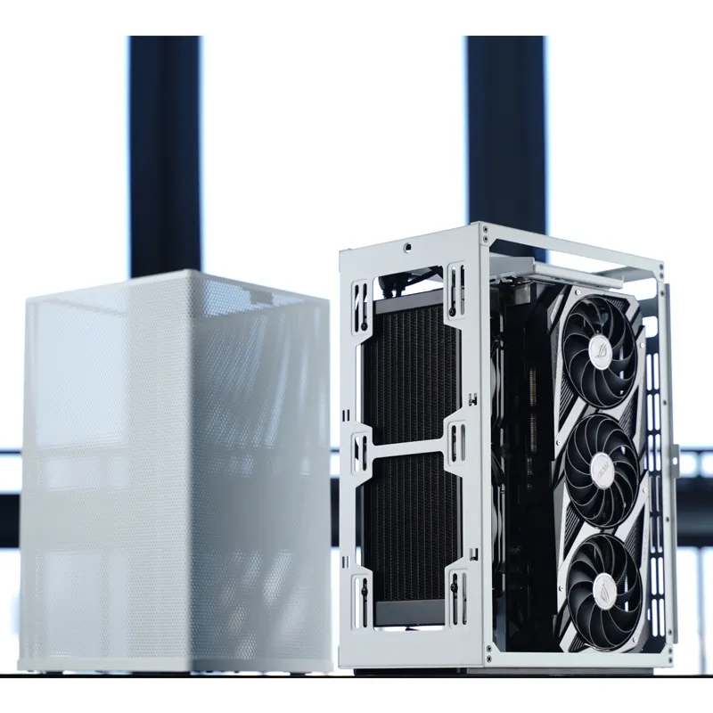 Jonsbo VR3 -mini-ITX -kotelo, valkoinen, PCIe 4.0