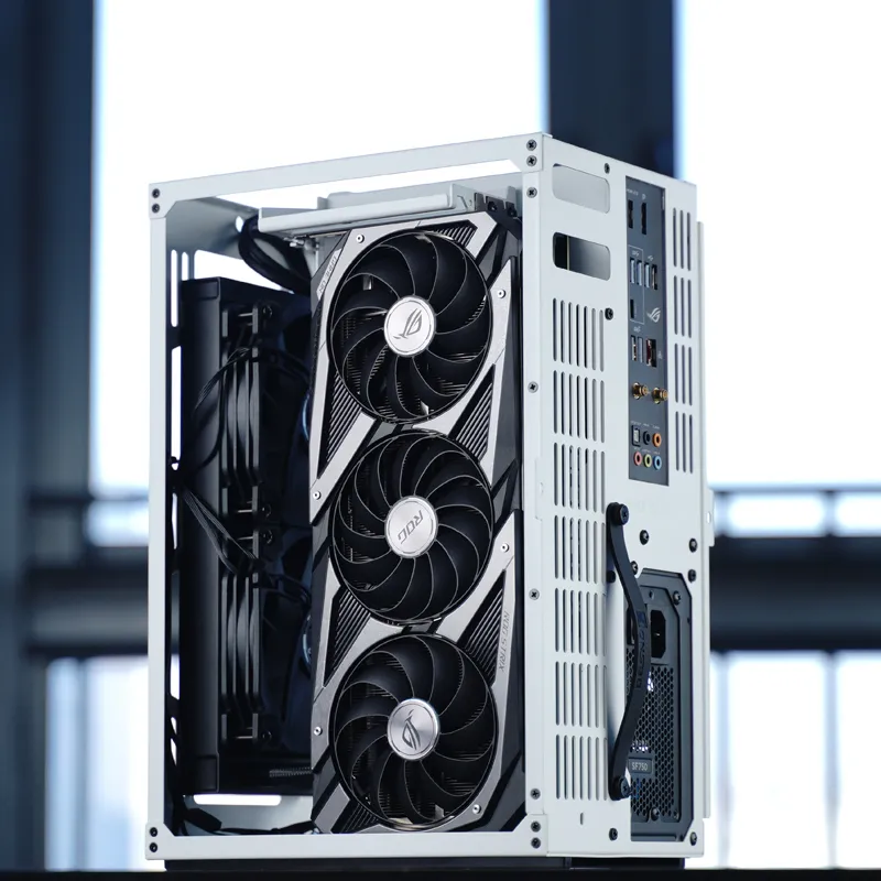 Jonsbo VR3 -mini-ITX -kotelo, valkoinen, PCIe 4.0