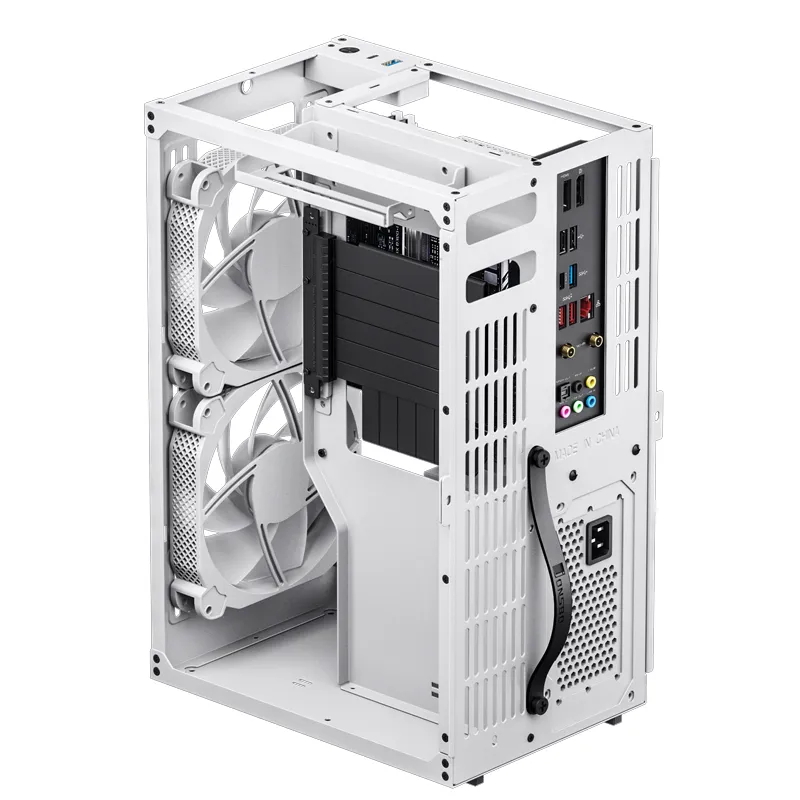 Jonsbo VR3 -mini-ITX -kotelo, valkoinen, PCIe 4.0