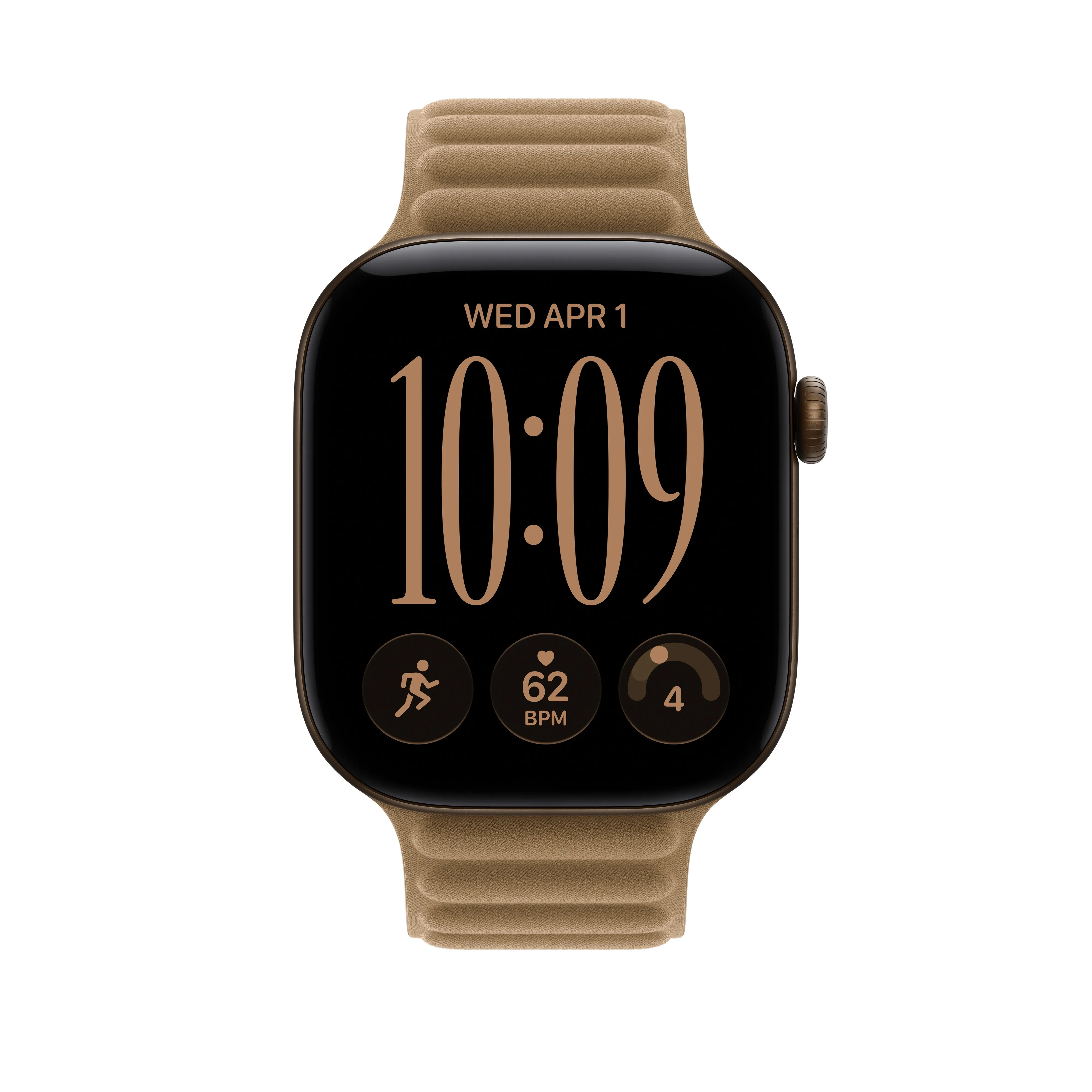 Apple Watch 46 mm -magneettilenkki, kamelinruskea, S/M