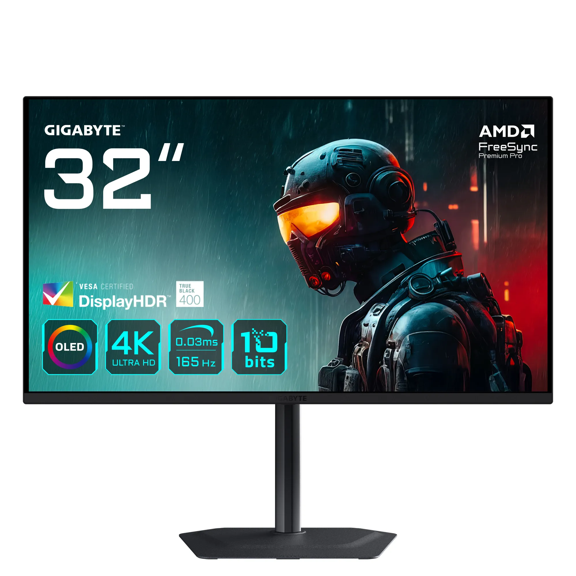 GIGABYTE MO32U 31.5" 4K UHD, OLED Gaming Monitor with USB-C hub
