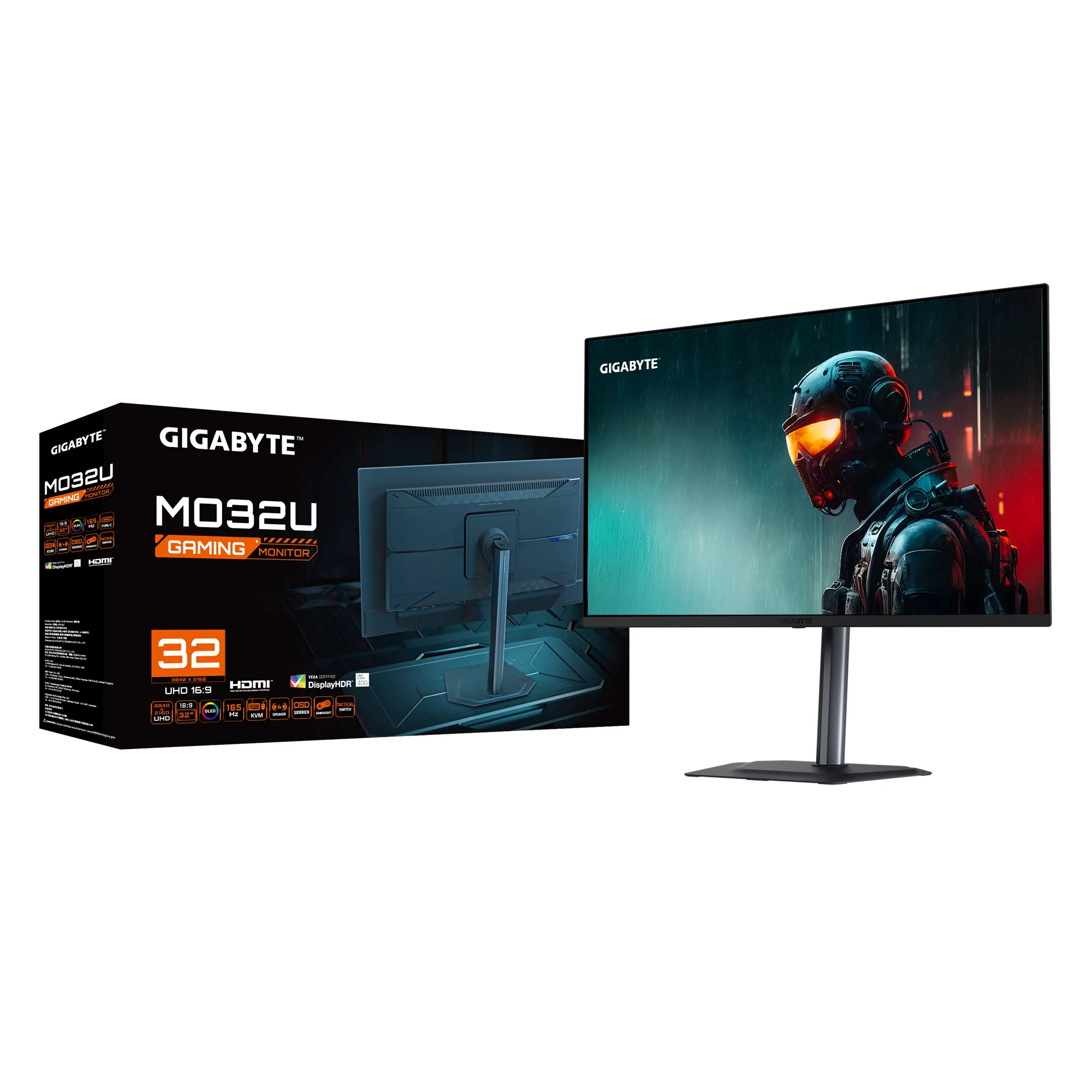 GIGABYTE MO32U 31.5" 4K UHD, OLED Gaming Monitor with USB-C hub