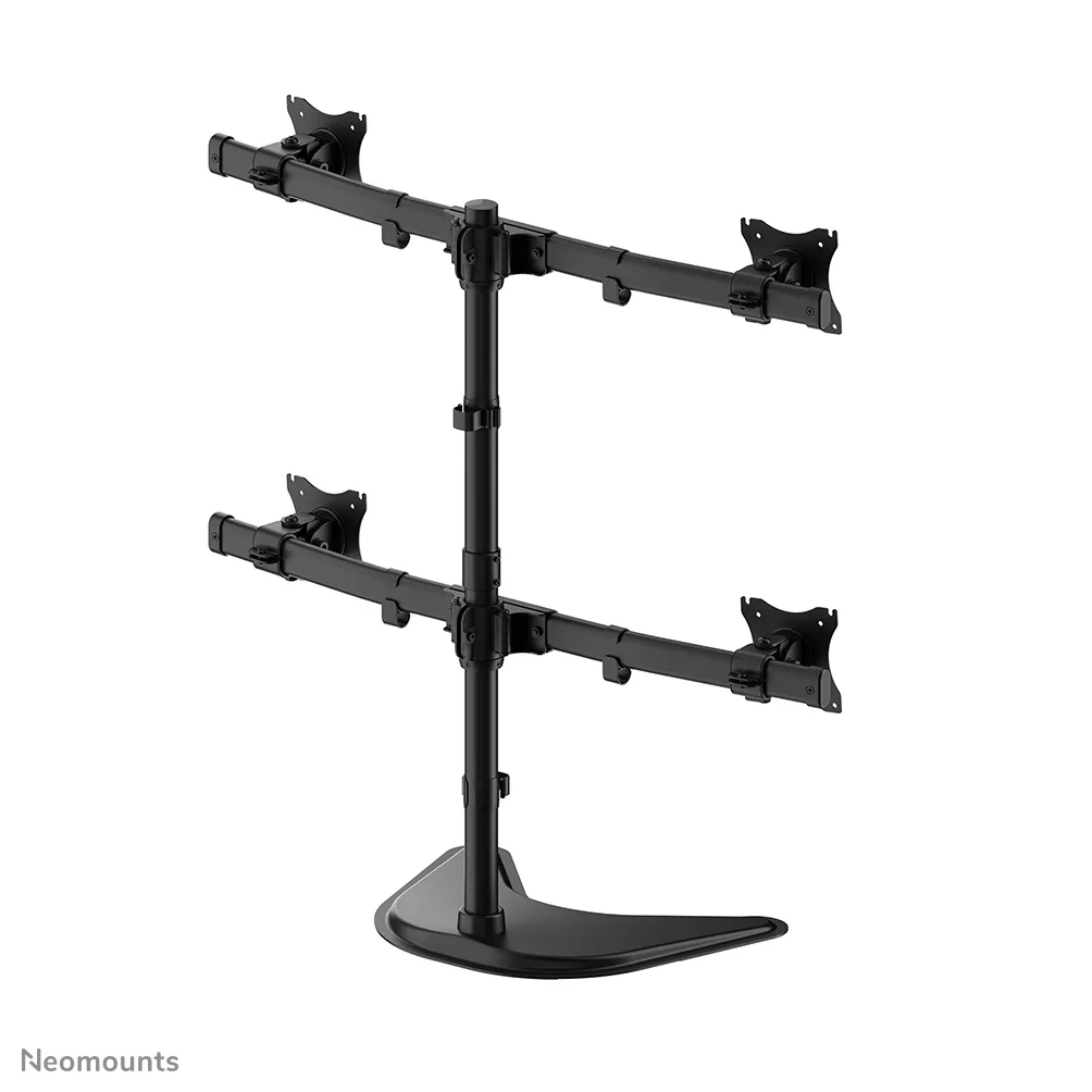NEWSTAR NM-D335D4BLACK-p&ouml;yt&auml;teline nelj&auml;lle n&auml;yt&ouml;lle 10-27", 32 kg, musta