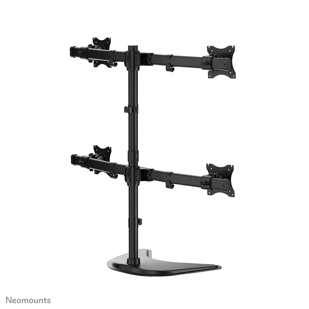 NEWSTAR NM-D335D4BLACK-p&ouml;yt&auml;teline nelj&auml;lle n&auml;yt&ouml;lle 10-27", 32 kg, musta