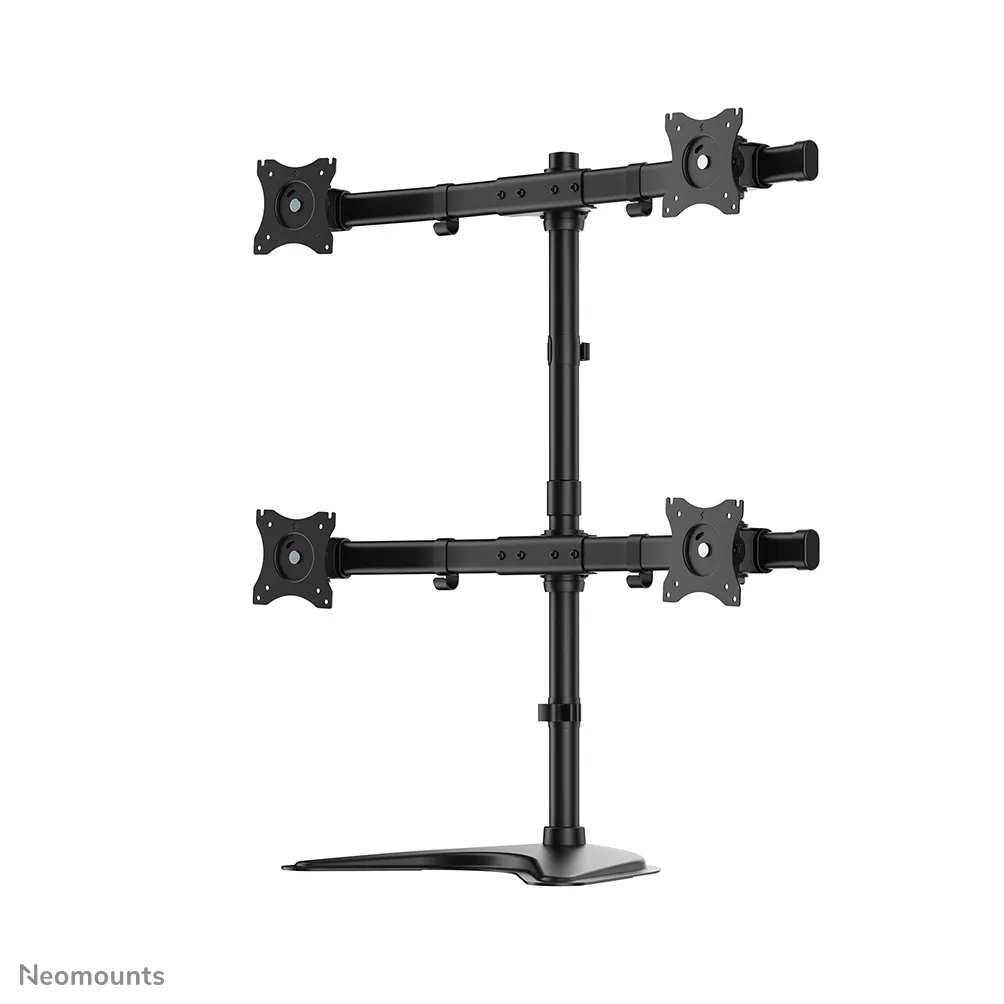 NEWSTAR NM-D335D4BLACK-p&ouml;yt&auml;teline nelj&auml;lle n&auml;yt&ouml;lle 10-27", 32 kg, musta