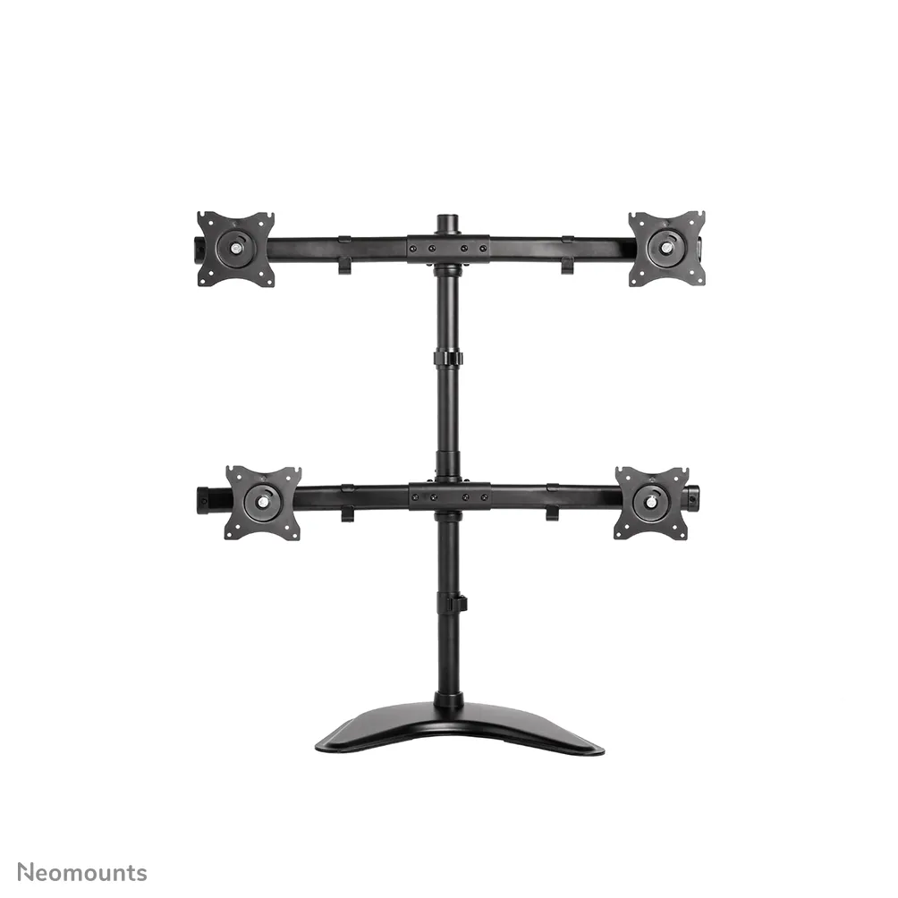 NEWSTAR NM-D335D4BLACK-p&ouml;yt&auml;teline nelj&auml;lle n&auml;yt&ouml;lle 10-27", 32 kg, musta