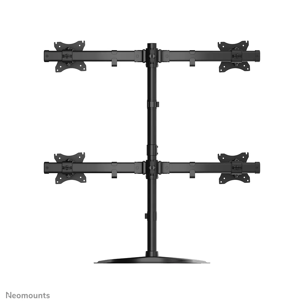 NEWSTAR NM-D335D4BLACK-p&ouml;yt&auml;teline nelj&auml;lle n&auml;yt&ouml;lle 10-27", 32 kg, musta