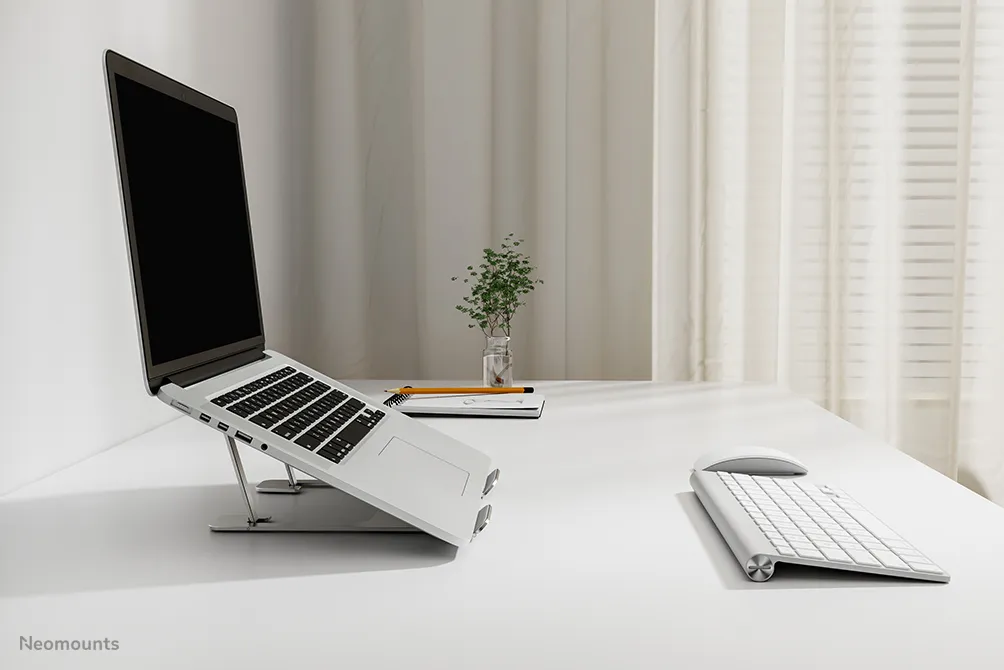 NEWSTAR NOTEBOOK DESK STAND SILVER (ERGONOMIC)