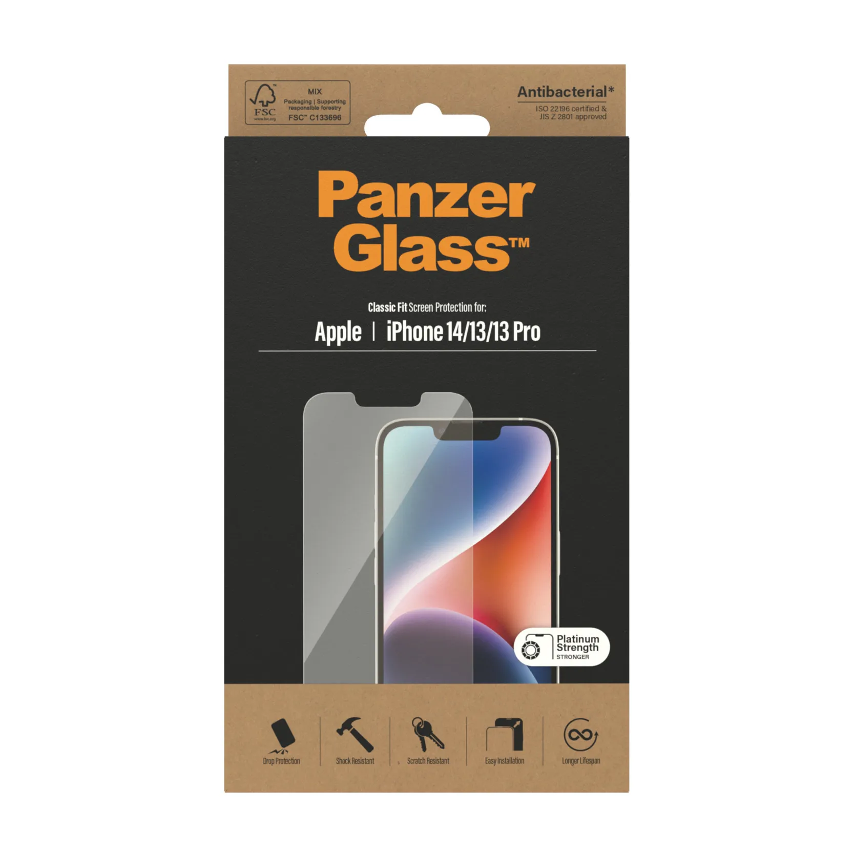 PanzerGlass Classic Fit, iPhone 14 - Screen Glass