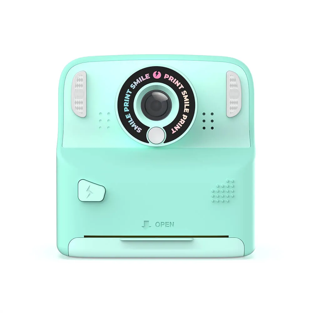 MOB Pixiprint - instant camera, turquoise, 5 film rolls, 5 games