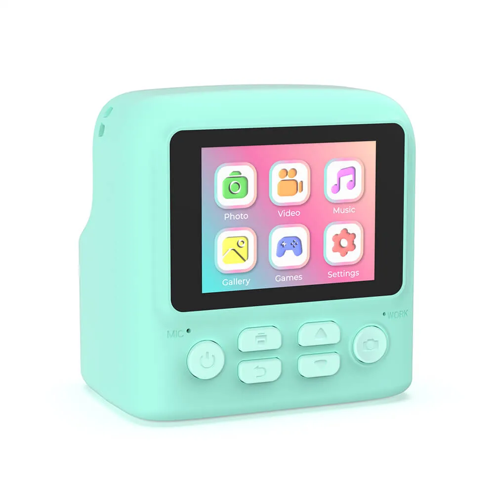 MOB Pixiprint - instant camera, turquoise, 5 film rolls, 5 games