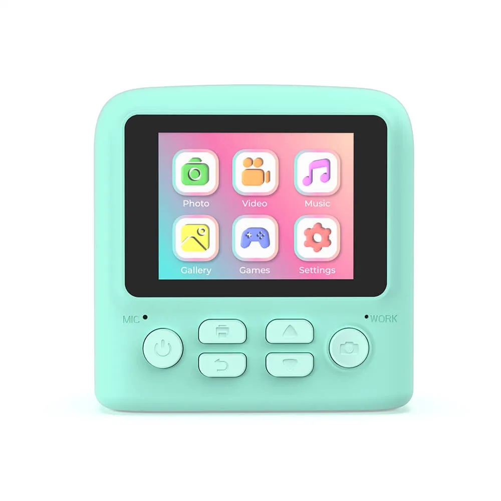 MOB Pixiprint - instant camera, turquoise, 5 film rolls, 5 games
