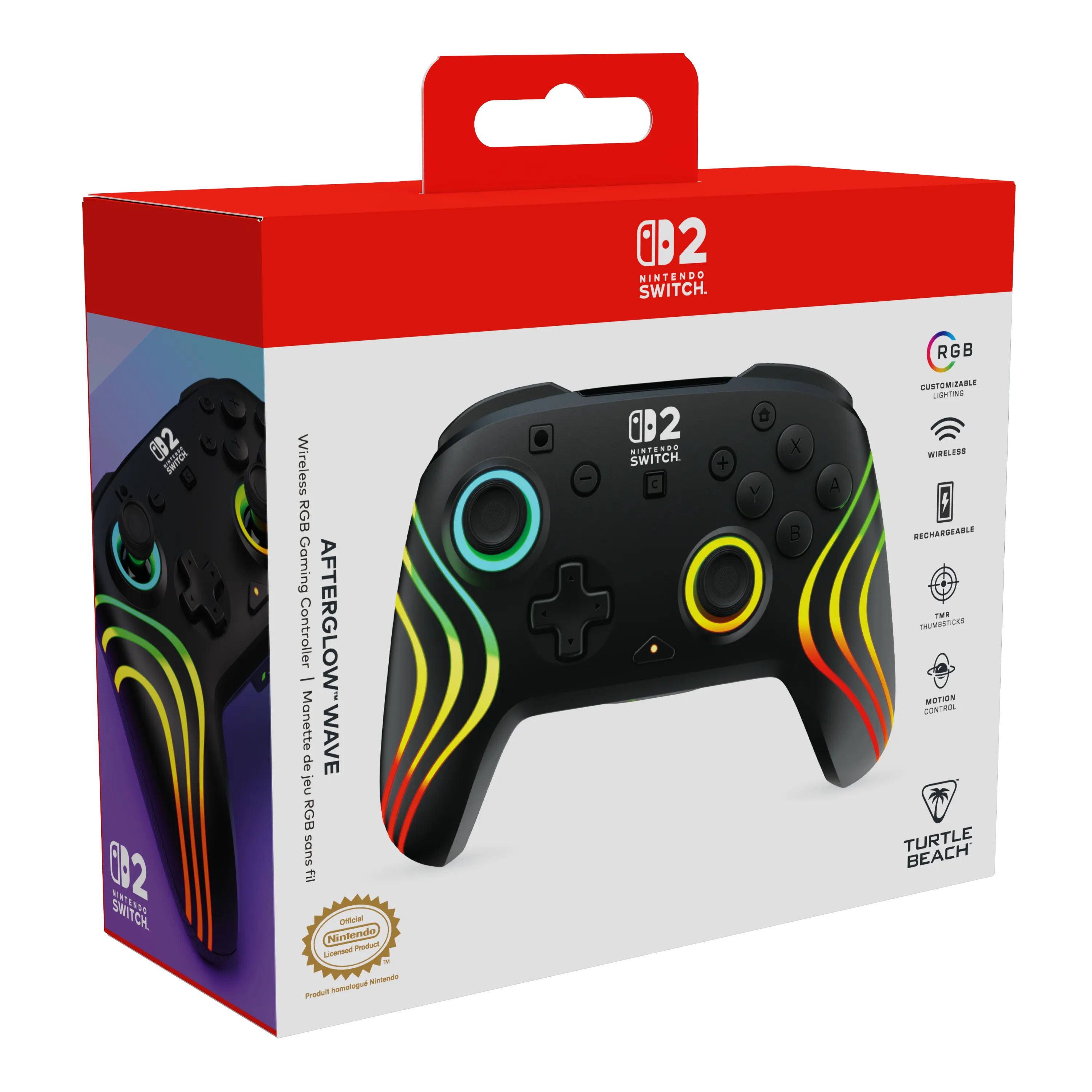 Turtle Beach Afterglow Wave Wireless Controller for Nintendo Switch - Black