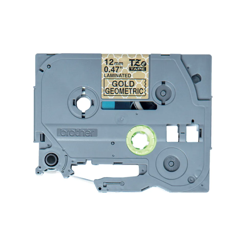 BROTHER TZEMPRG31 12 BLACK ON GOLD GEOMETRIC