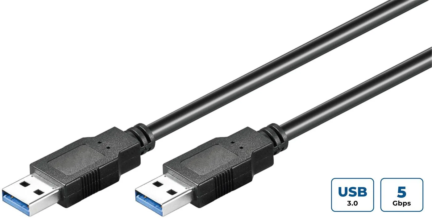USB3.0  A-A 2m M-M, Black