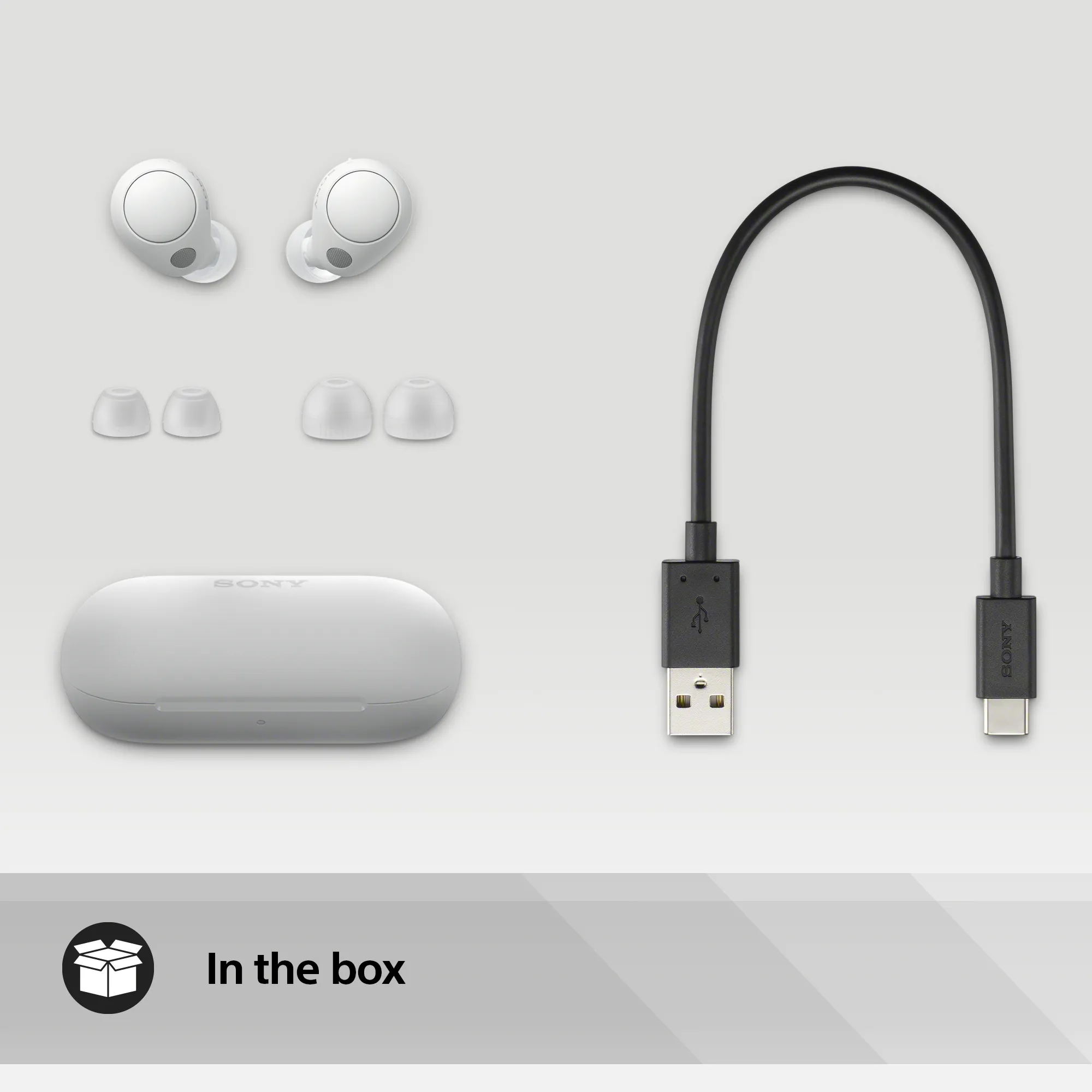 Sony WF-C700N - noise canceling in-ear headphones, white