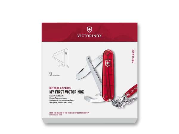 Victorinox My First Fickkniv - Transparent r&ouml;d