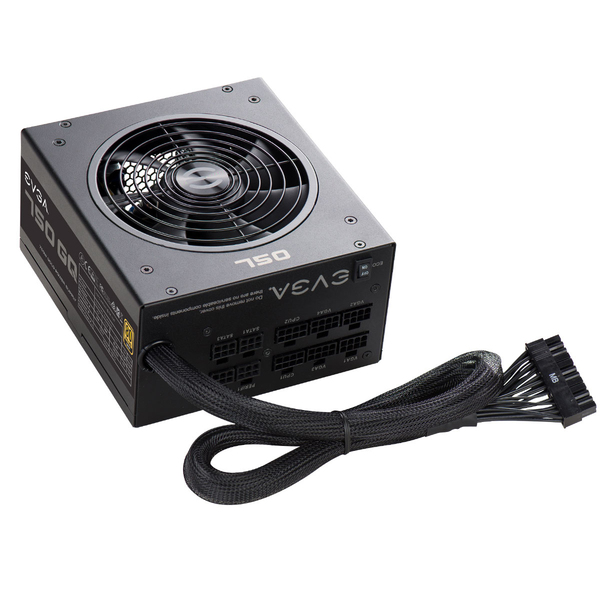 EVGA GQ 750W - Power supply, 80 Plus Gold