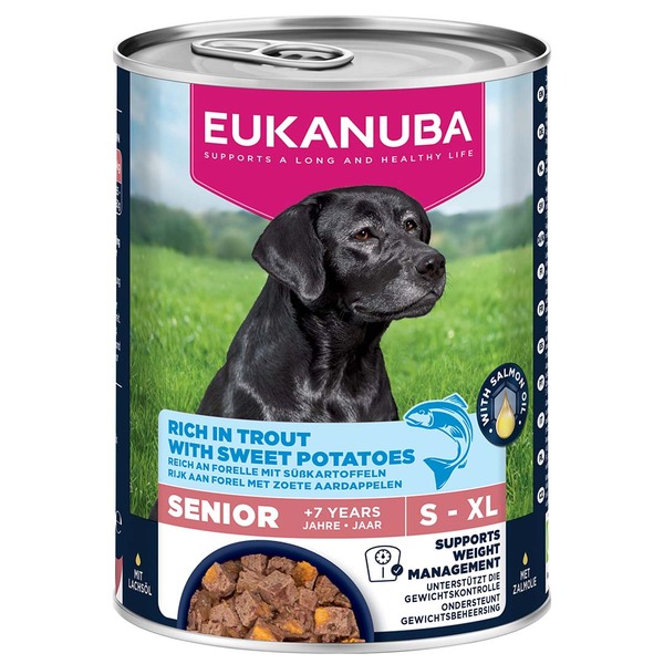 Eukanuba Life Care Senior Rich in Trout with Sweet Potatoes, Koiran m&auml;rk&auml;ruoka, 400 g