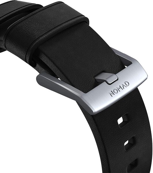 Nomad - Modern Strap - 44mm/42mm | Black Active Leather | Silver Hardware