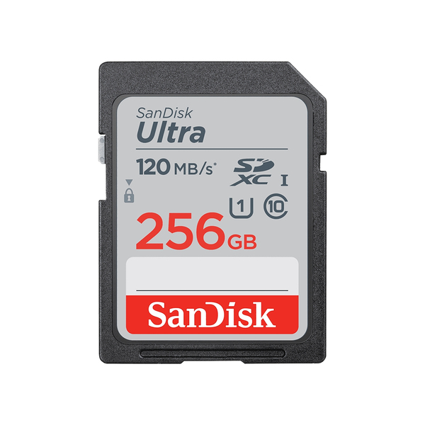 SanDisk Ultra 256 GB SDXC - minneskort (120 MB/s)