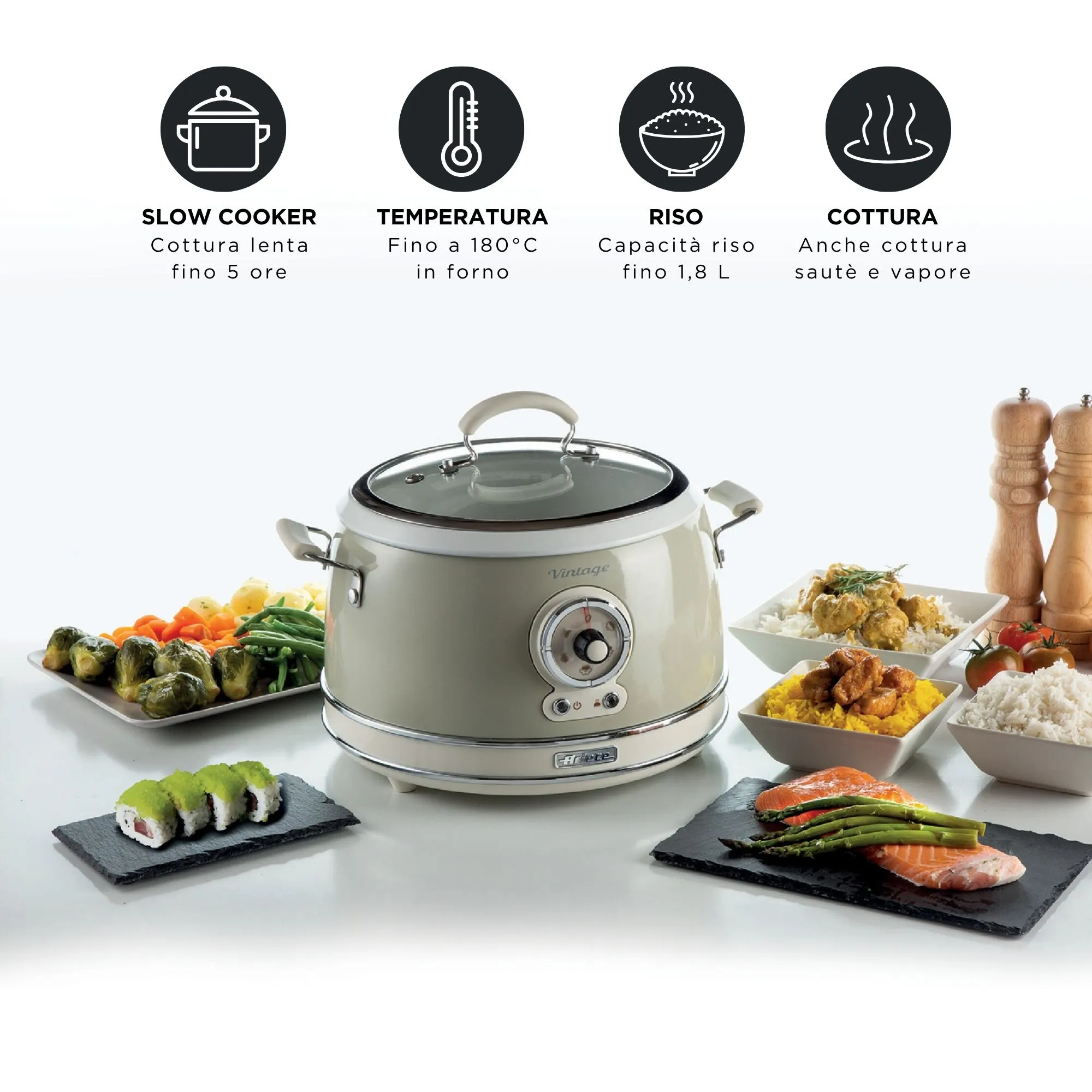 Ariete Vintage - rice cooker, Beige
