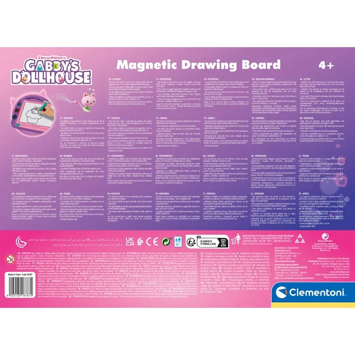 Clementoni Magnetic Board Gabby's Dollhouse