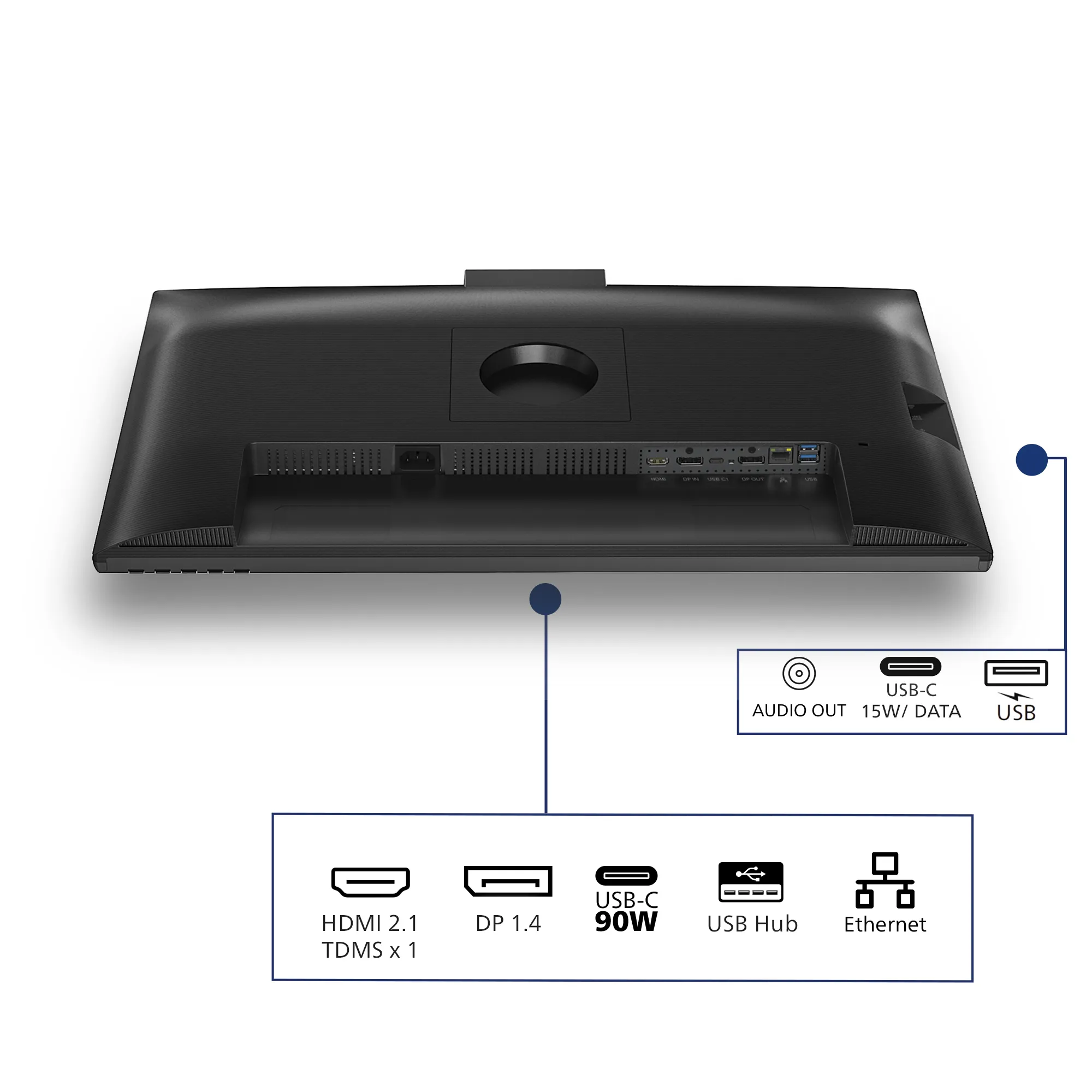 Philips 27B2U3601H/00 27" QHD, IPS -n&auml;ytt&ouml;, USB-C hub