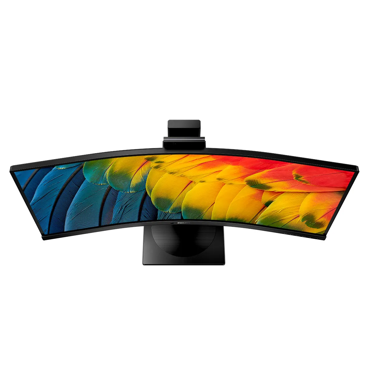 Philips 34B1U5600CH 34" UWQHD, VA, USB-C hub, KVM-v&auml;xel, Webbkamera curved sk&auml;rm