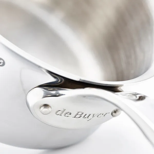De Buyer Affinity Gryta med lock 20 cm 3.4 L Rostfritt st&aring;l