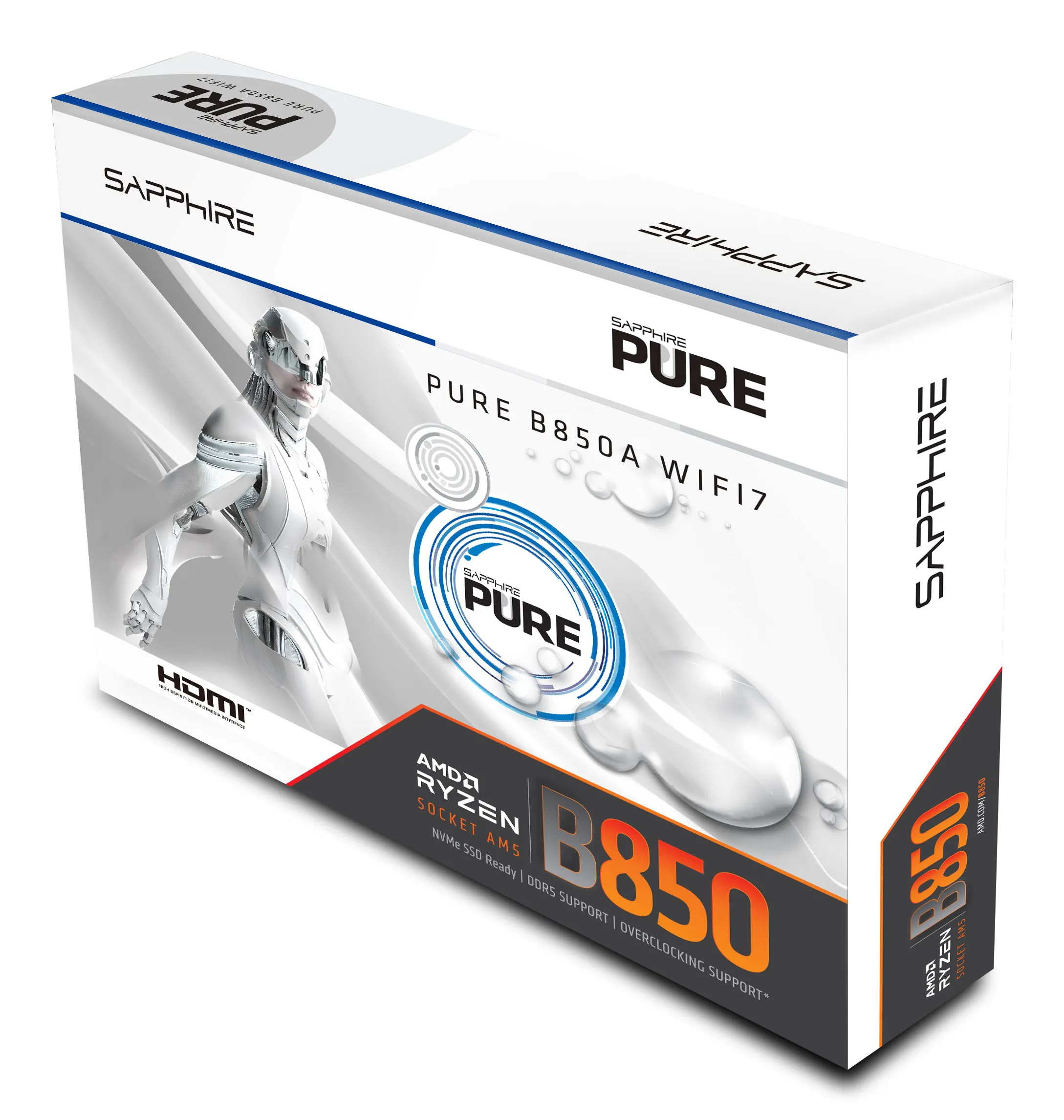 Sapphire PURE B850A WiFi 7 -emolevy