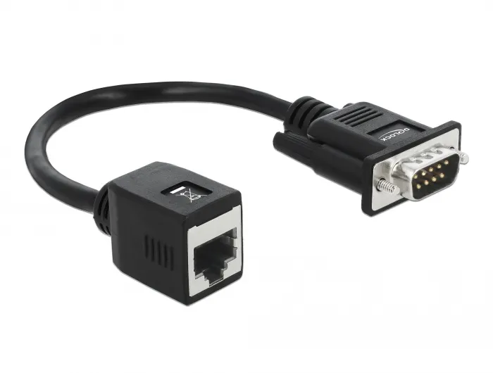 Delock Serial RS-232/422/485 Adapter DB9 male to RJ45 jack